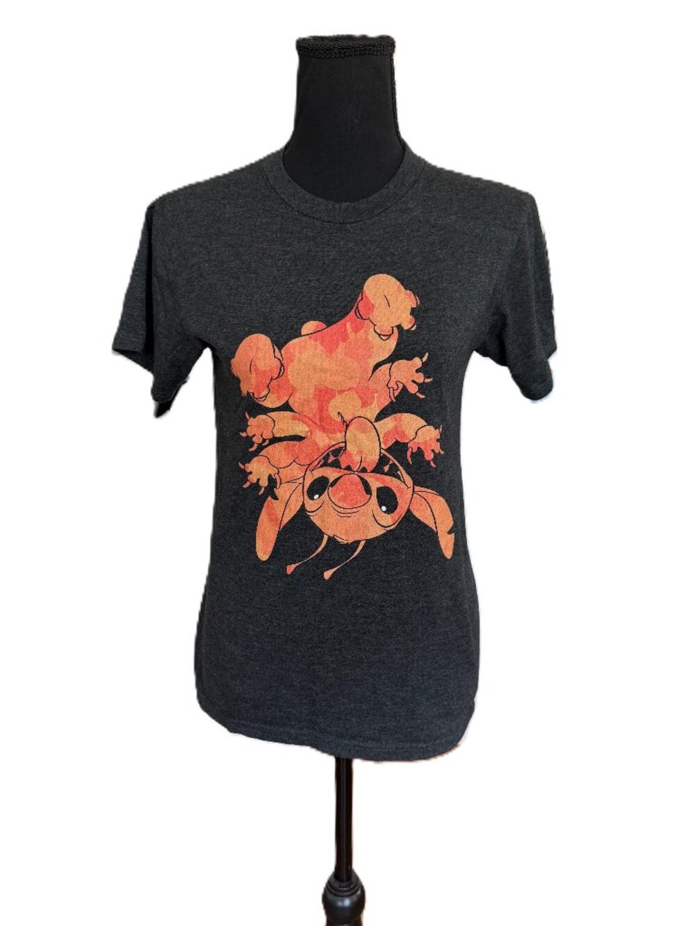 Disney | Lilo & Stitch Women's Gray T-shirt | Small